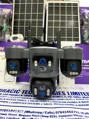 Ubox 3 Lens Solar 4g CCTV Camera Aov