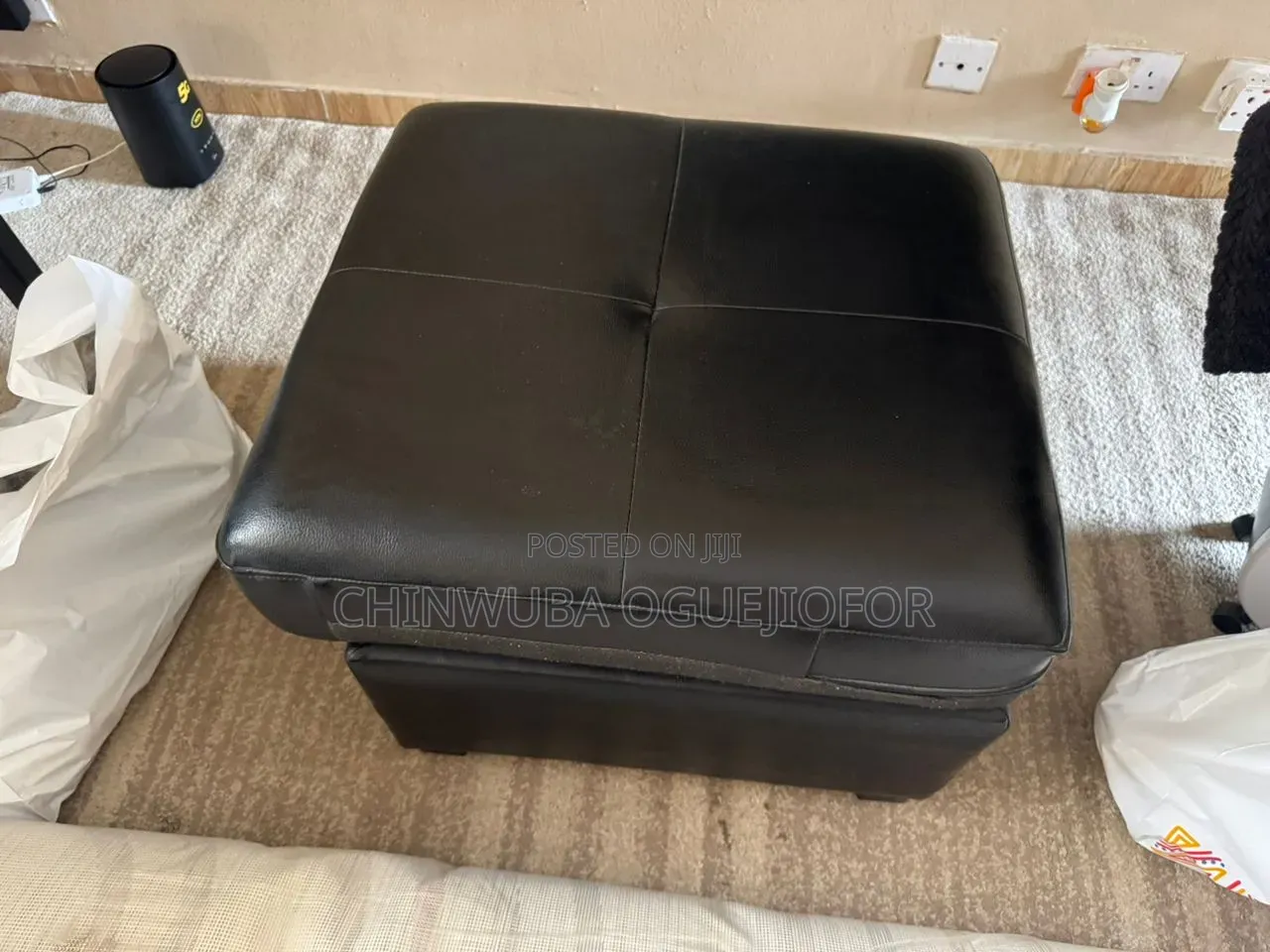 Black Leather Couch