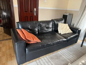 Black Leather Couch