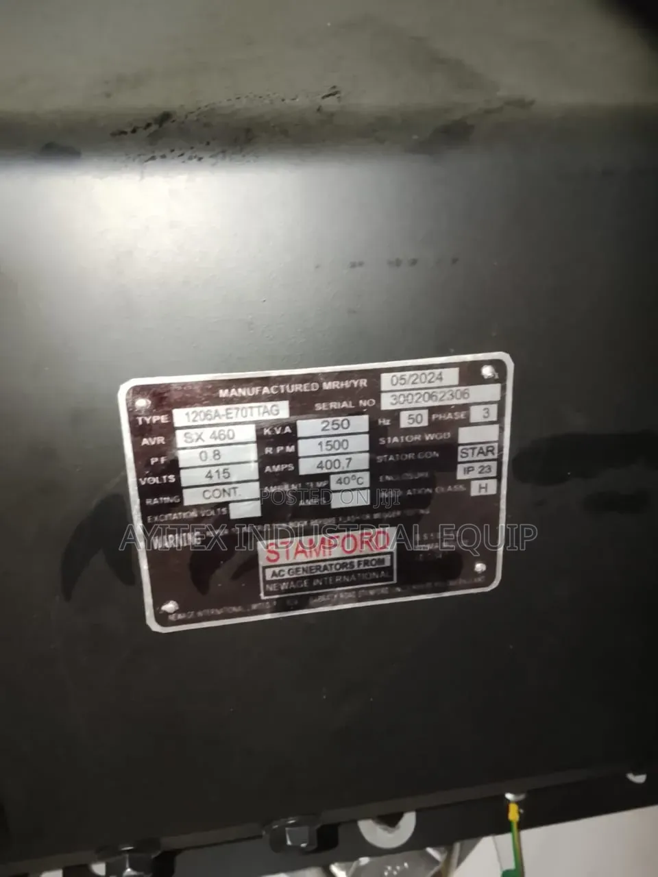 High Quality Perkins Generator Alternator 250kva