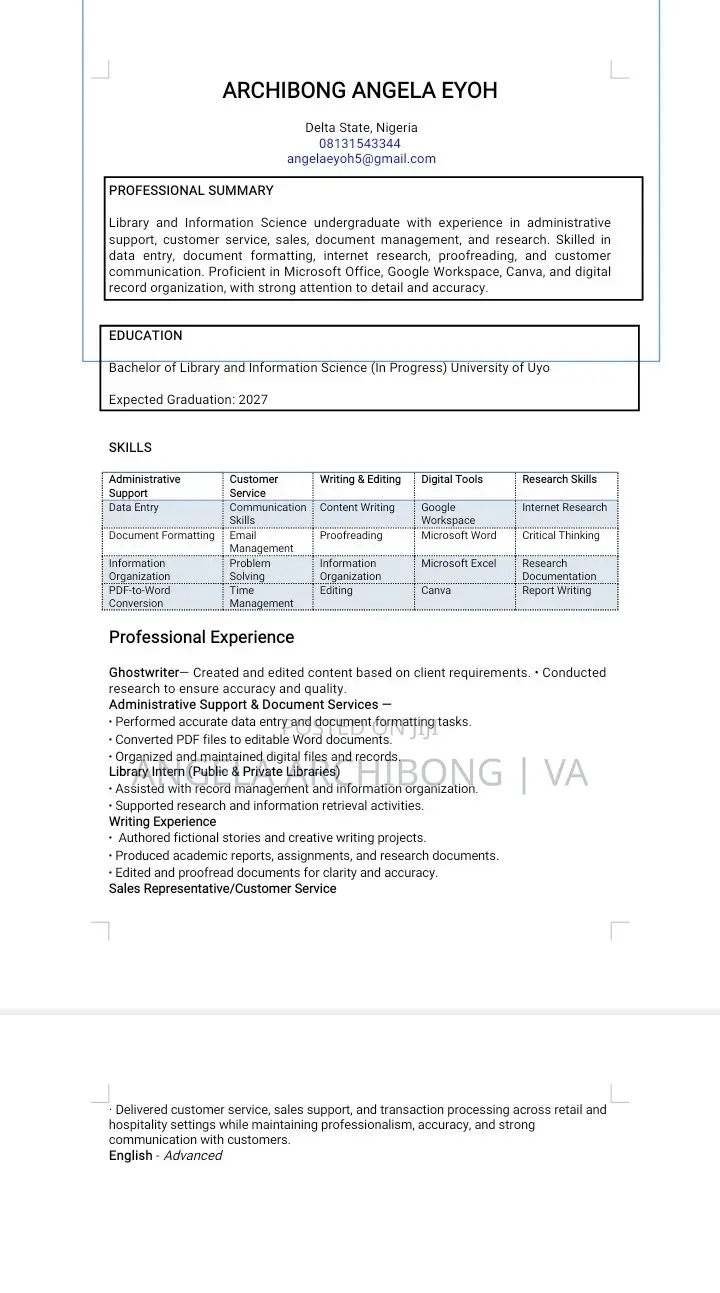 Professional Virtual Assistant Services