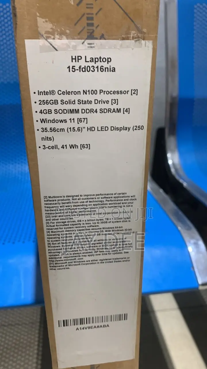 New Laptop HP 15 4GB Intel Celeron SSD 256GB