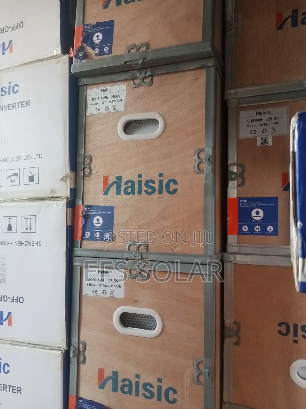 8kwh 24v Haisic Lithium Battery White