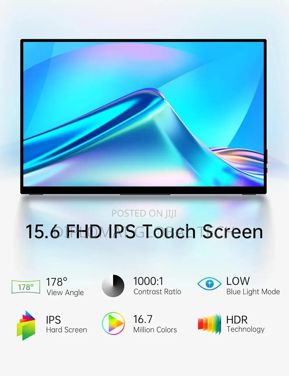 V2com Tc2 15.6” Portable Touchscreen Monitor