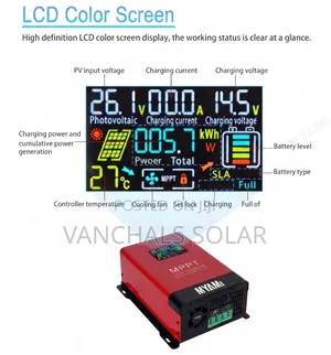 Charge Controller Solar MPPT 60a 12/24/48v