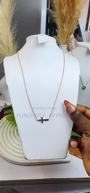 Horizon Blue Cross Necklace
