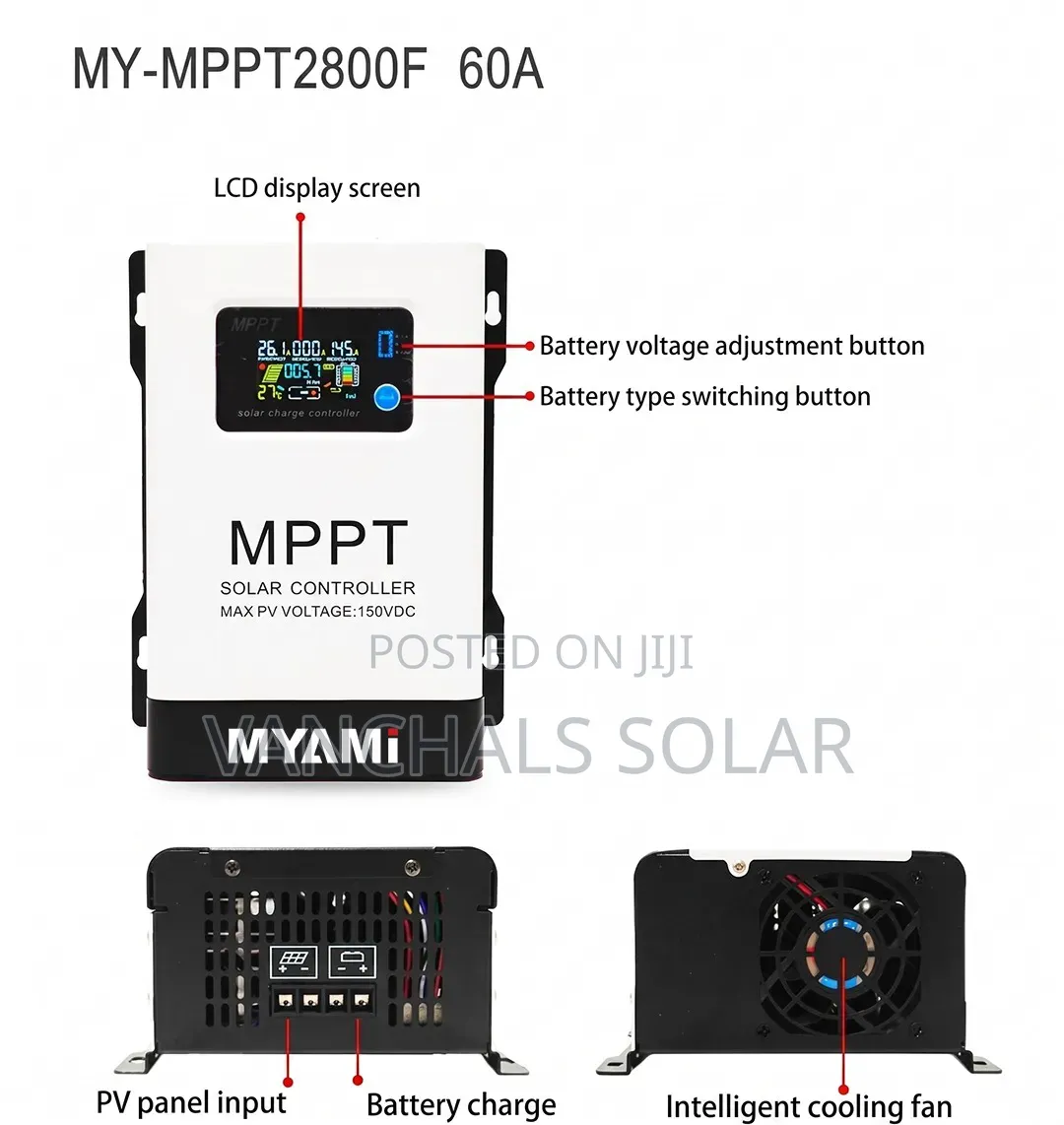 Solar Charge Controller MPPT 60a 12/24/48v