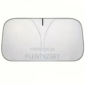 Car Dual-Ring Titanium Silver Sunshade Front Windshield