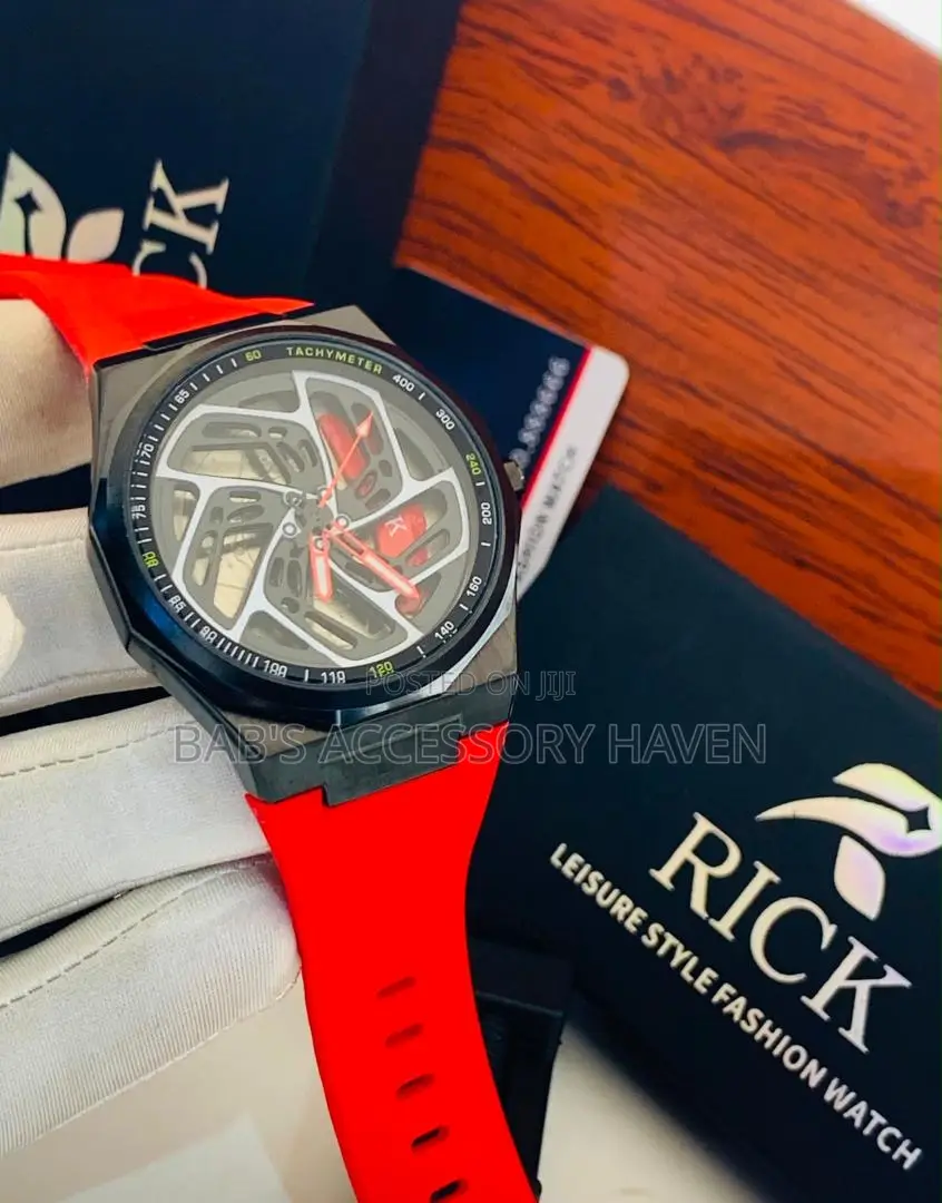 Rick Rubber Wristwatch With Pack