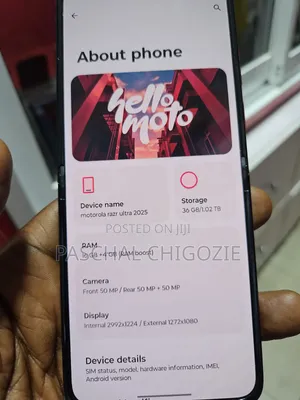 New Motorola Razr Ultra 2025 1 TB Red