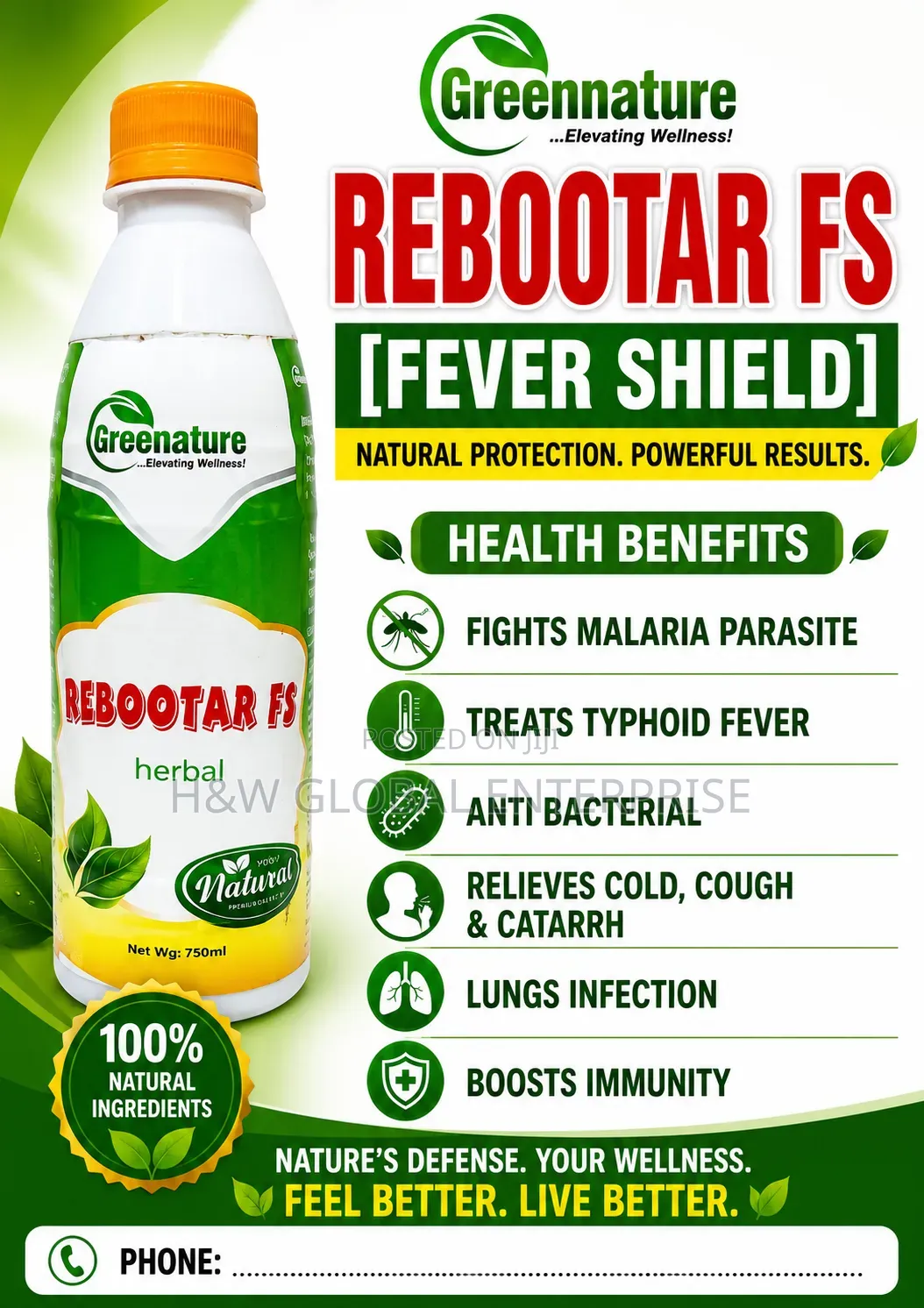 Rebootar F.S. Fevershield (Malaria Typhoid)