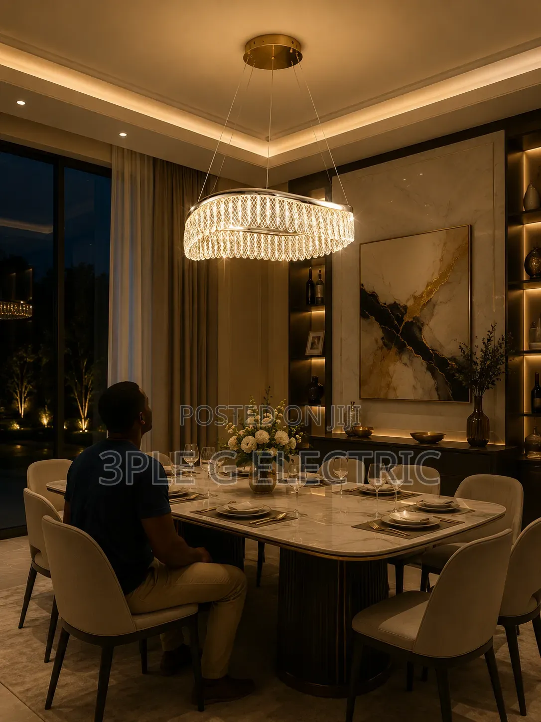 Led Crystal Coiling Light