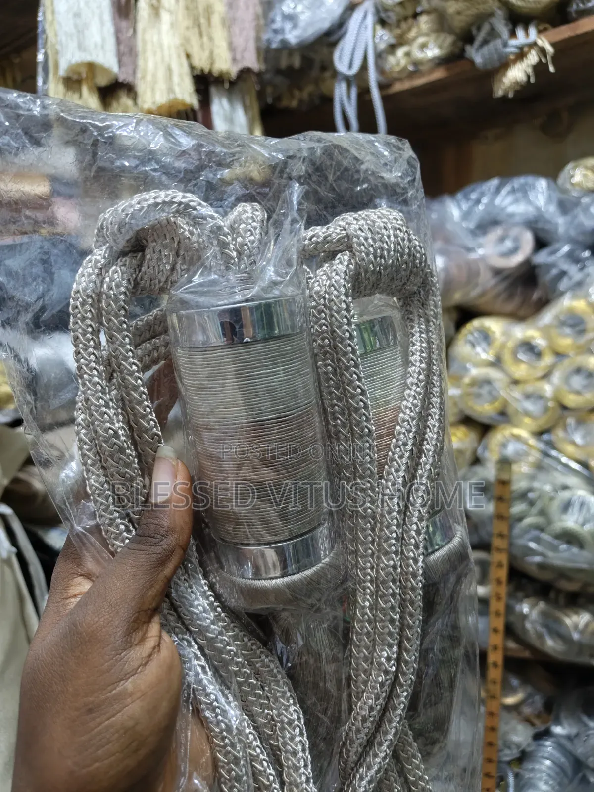 Premium Biege Curtain Tie Back