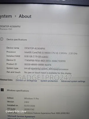 Laptop Dell Precision 3541 8GB Intel Core i5 SSD 256GB