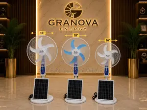 16” Ledon Solar and Rechargeable Fan