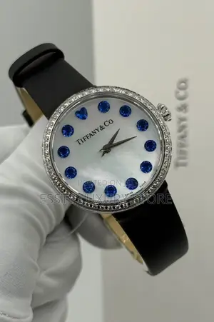 Tiffany Co Quality Luxury Female Genuine Leather Wristwatch
