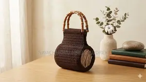 The Espresso Zebra Bamboo Satchel Bag