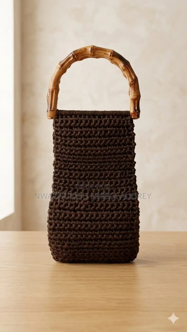 The Espresso Zebra Bamboo Satchel Bag
