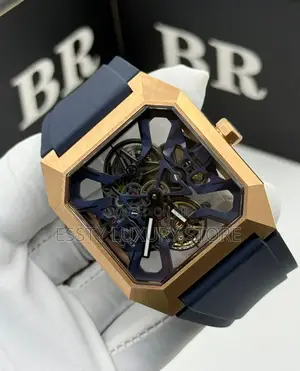 Bell Ross Quality Luxury Men Rubber Wristwatch