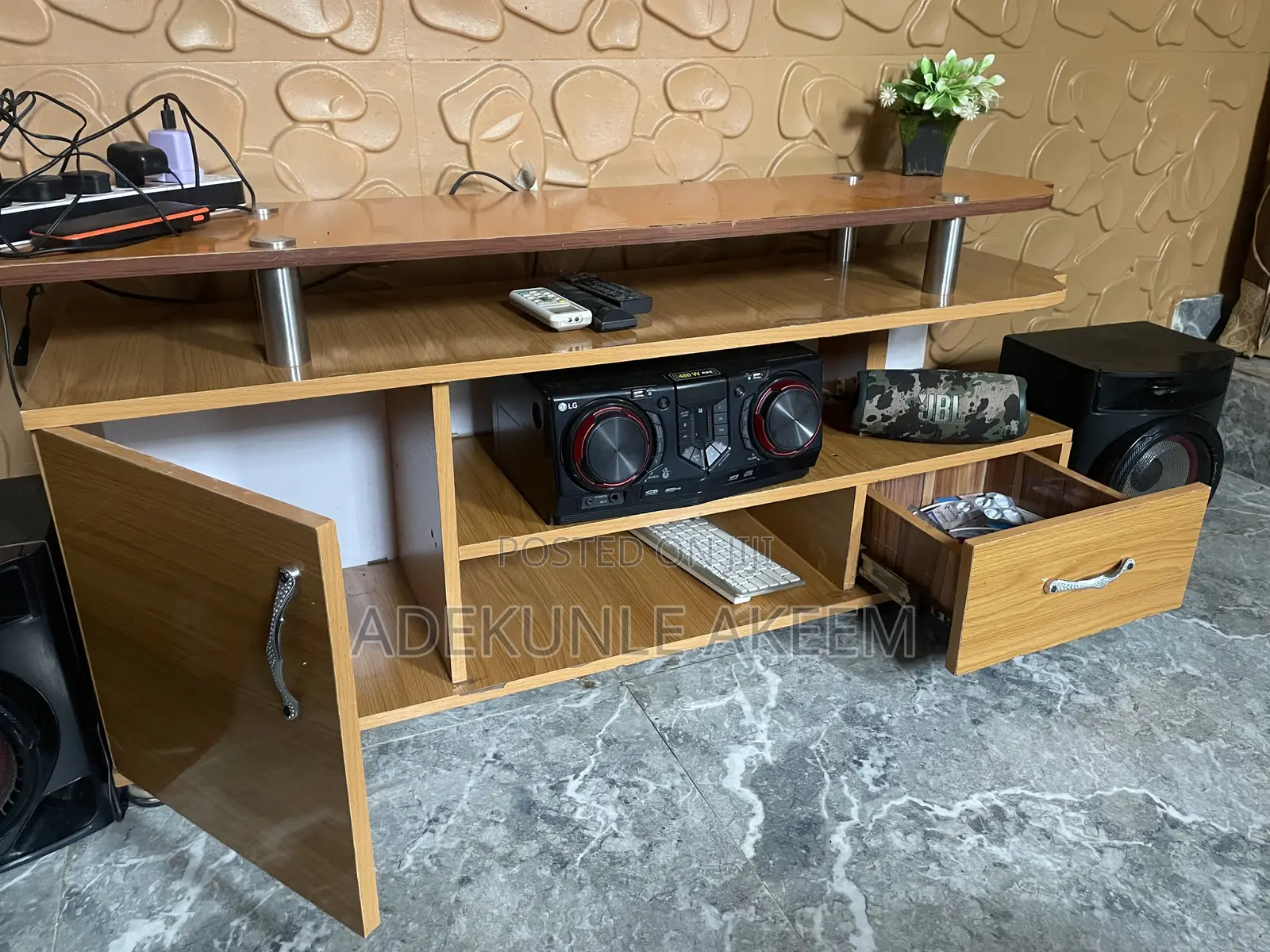 Tv Stand With Side Table
