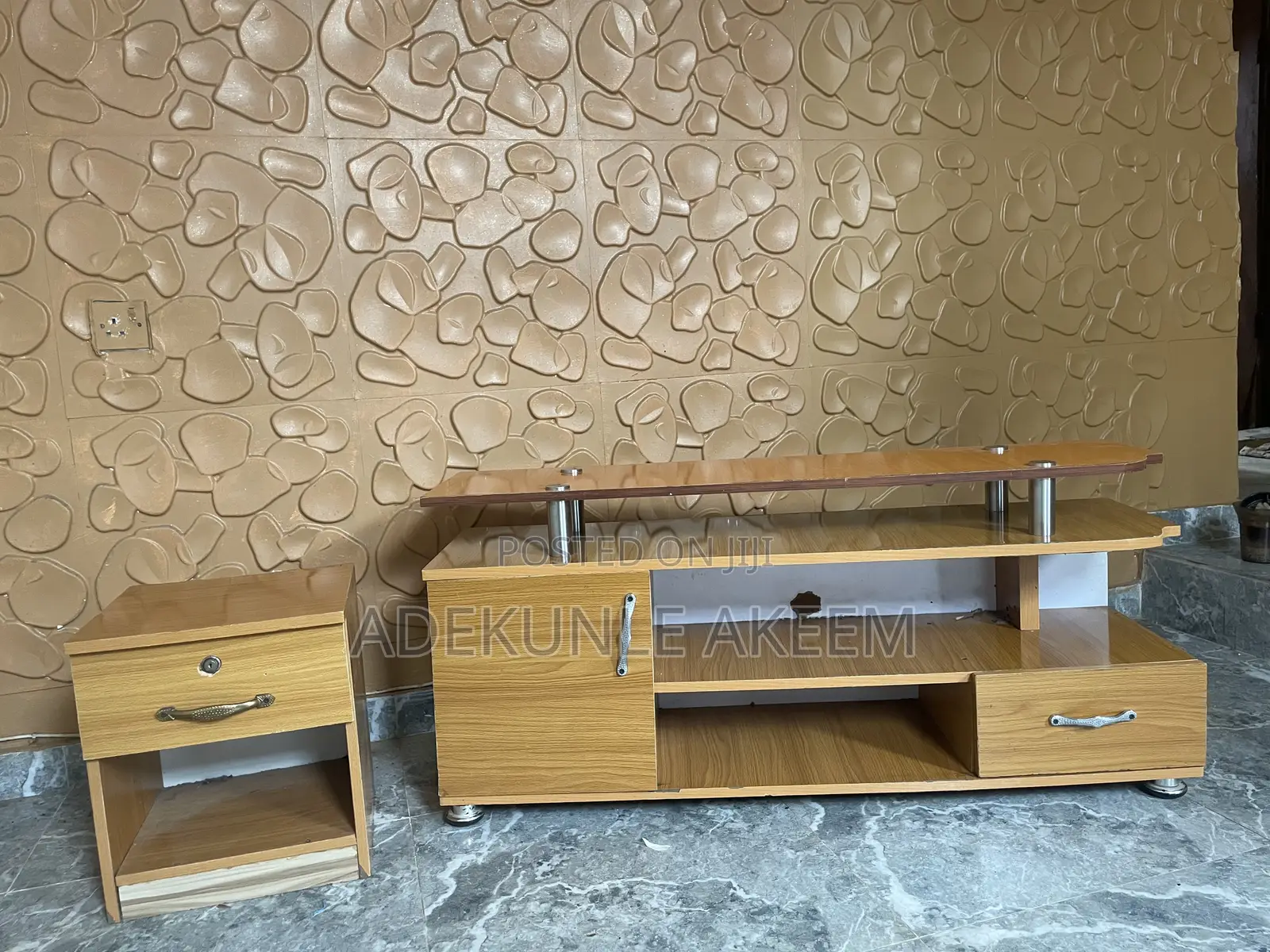 Tv Stand With Side Table