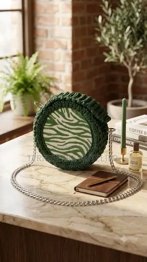 The Forest Zebra Round Bag