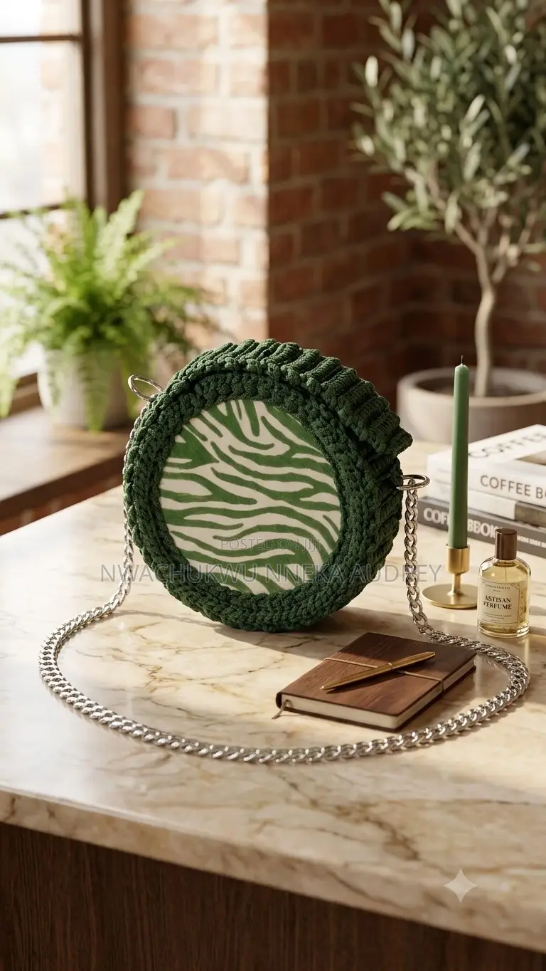 The Forest Zebra Round Bag