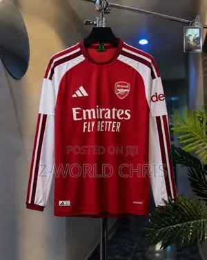 Original Top Quality Arsenal Official 26/27 Home Long Sleeves Jersey