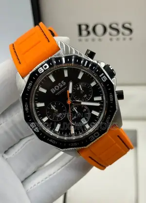 Boss Quality Luxury Men Rubber Wristwatch