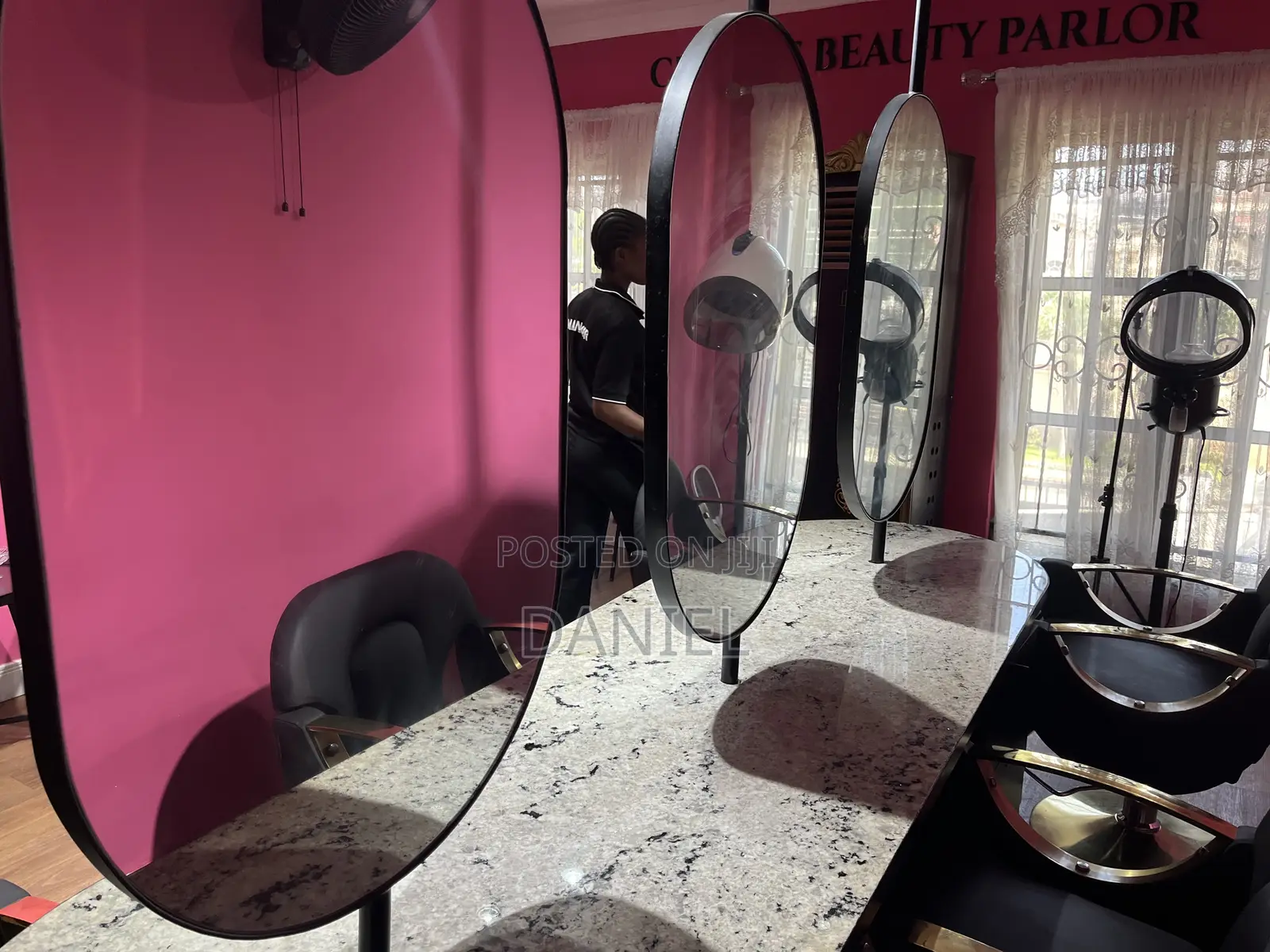 Mirror and Table Set