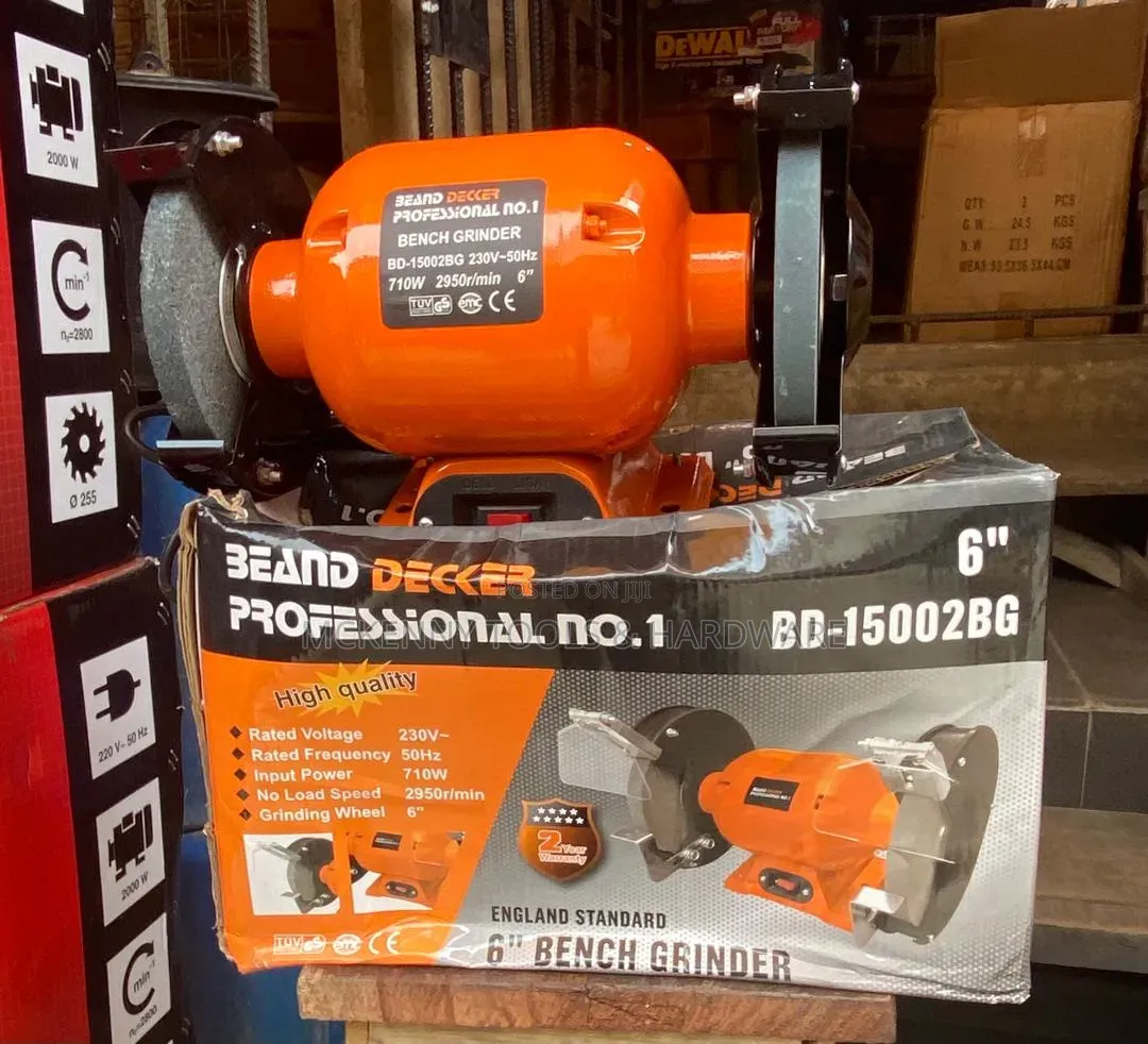 Be Decker 6" Bench Grinder (600w Heavy Duty) – Brand New!