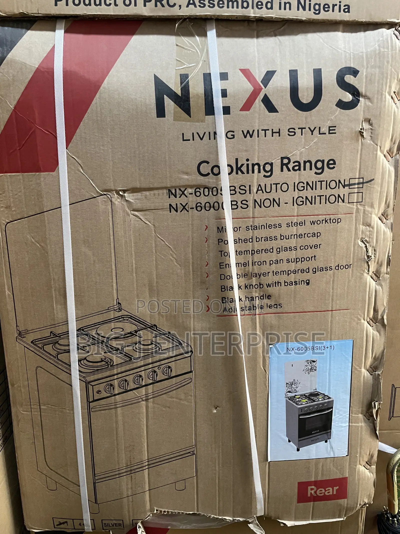 60 X 60 Standing Gas Cooker