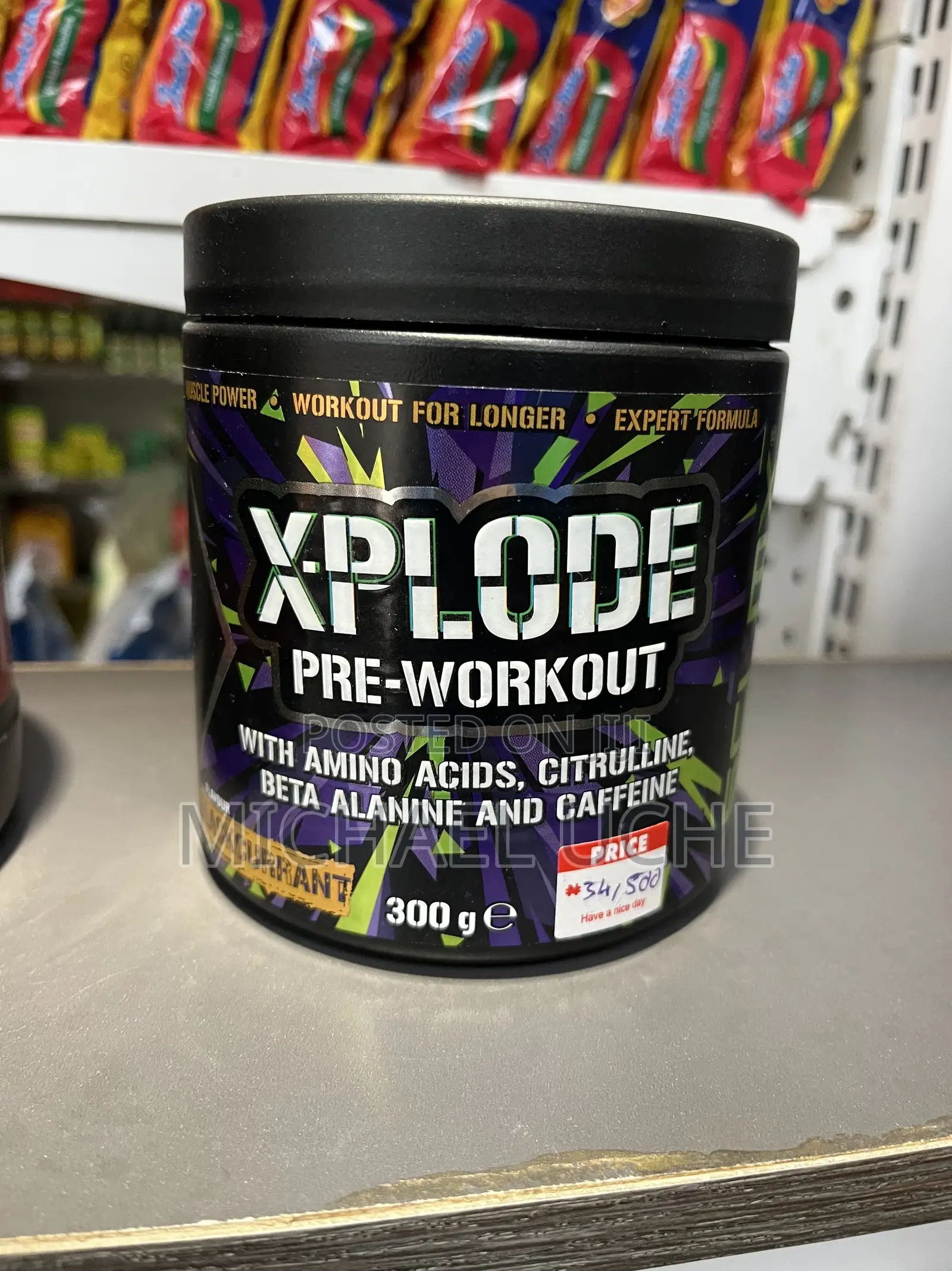 Xplode Pre-Workout – Blackcurrant Flavor