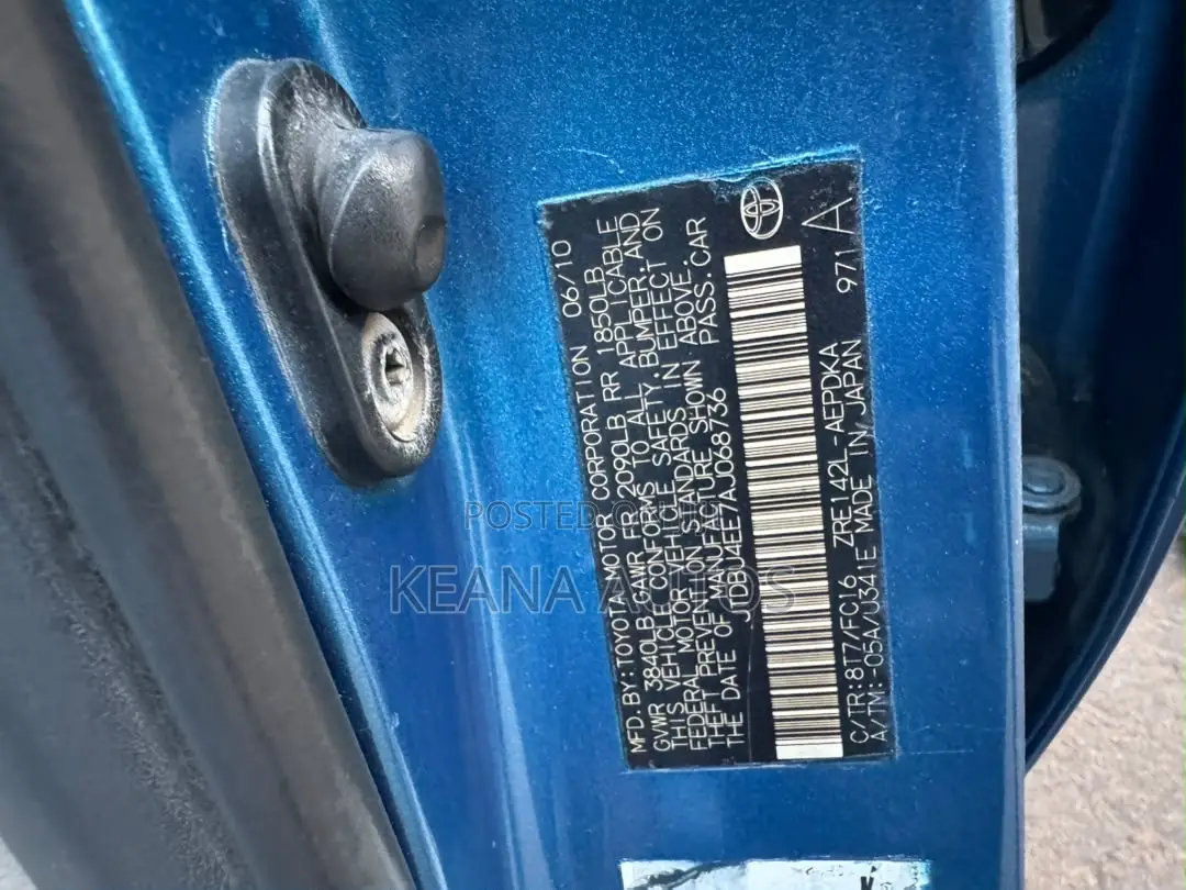 Toyota Corolla 2011 Blue