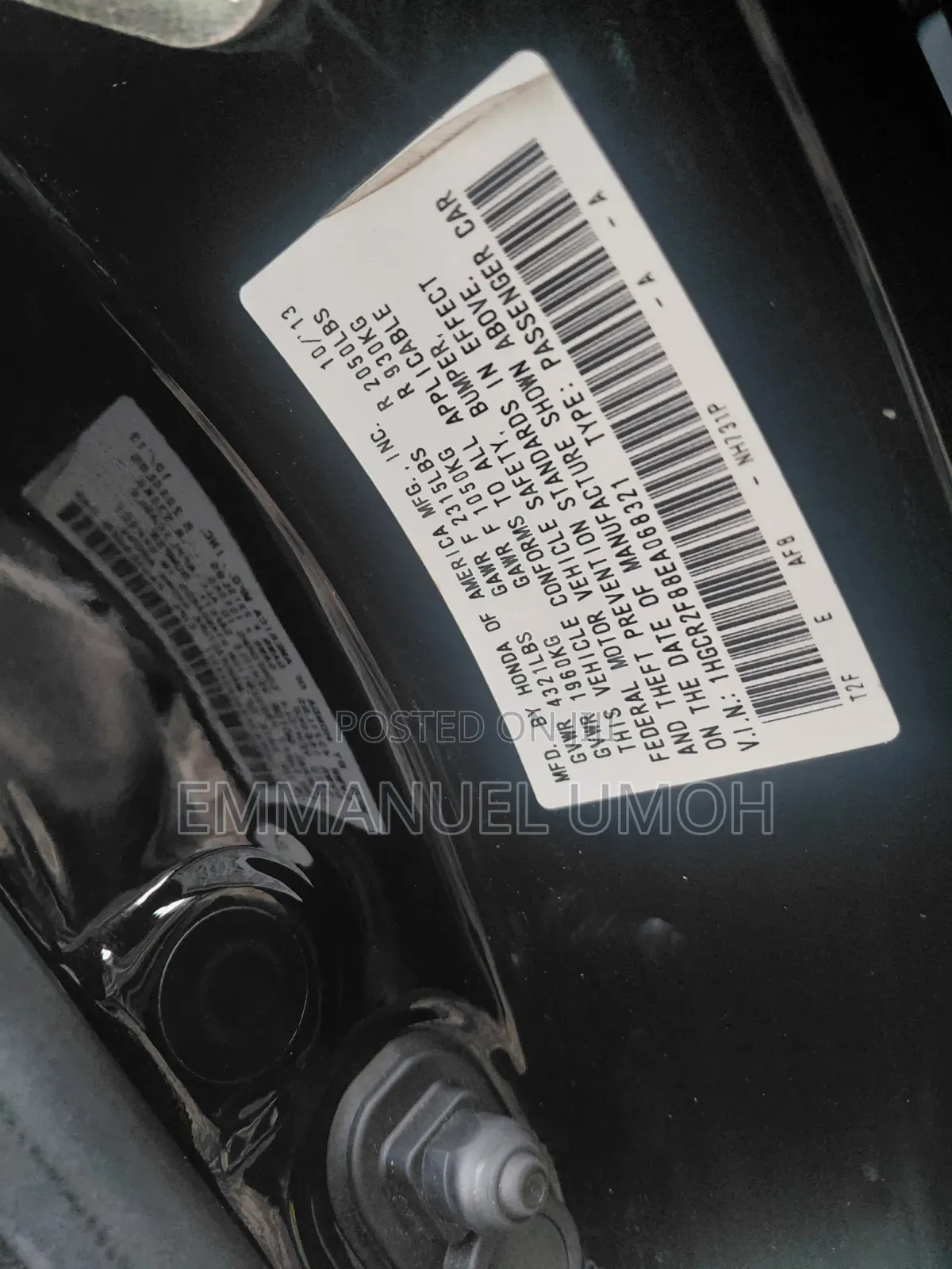 Honda Accord 2014 Black