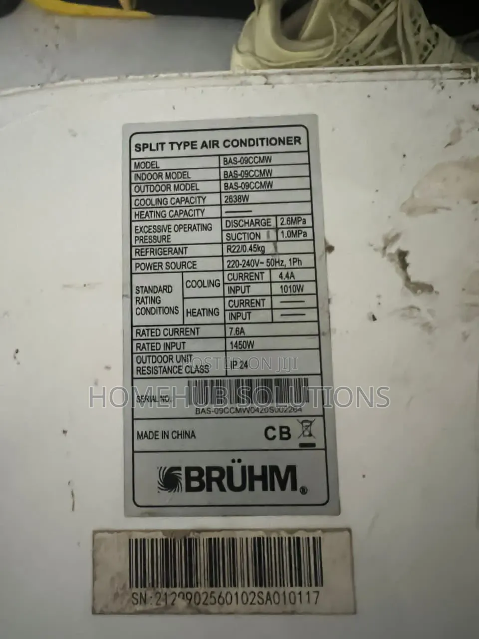 1hp Bruhm Low Voltage Ac