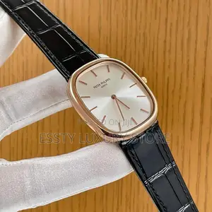 Patek Philippe Quality Luxury Men Genuine Leather Wristwatch