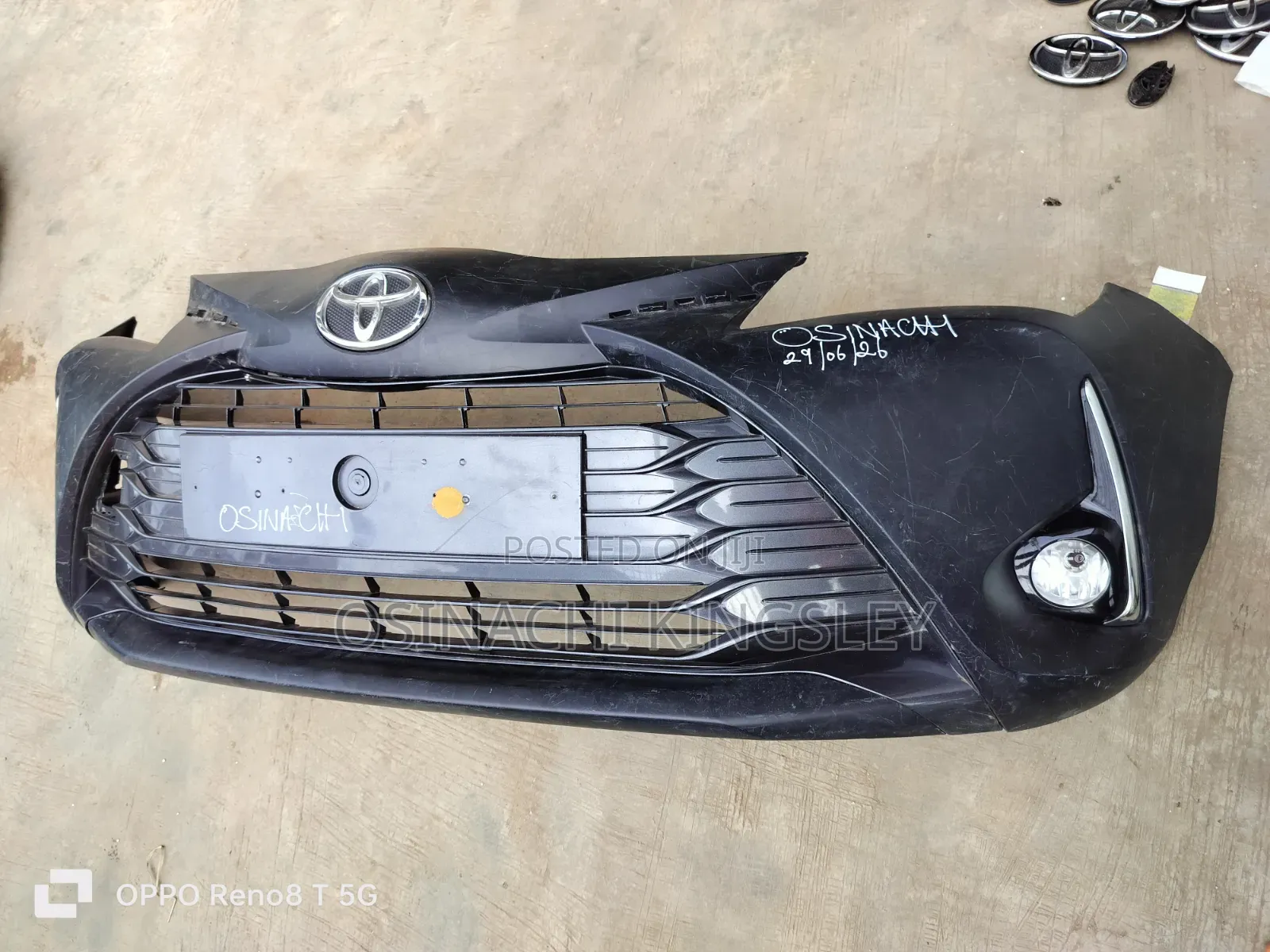 Complete Front Bumper Yaris 2018 Model