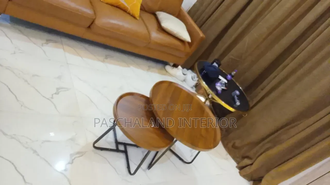 Elegant Nested Walnut Coffee Tables