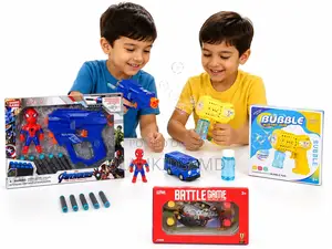 Avengers Spider-Man Blaster, Bubble Gun Battle Game Bundle
