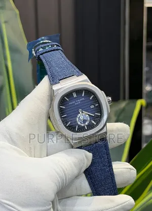Patek Philippe Canvas Strap Working Down Seconds Watch
