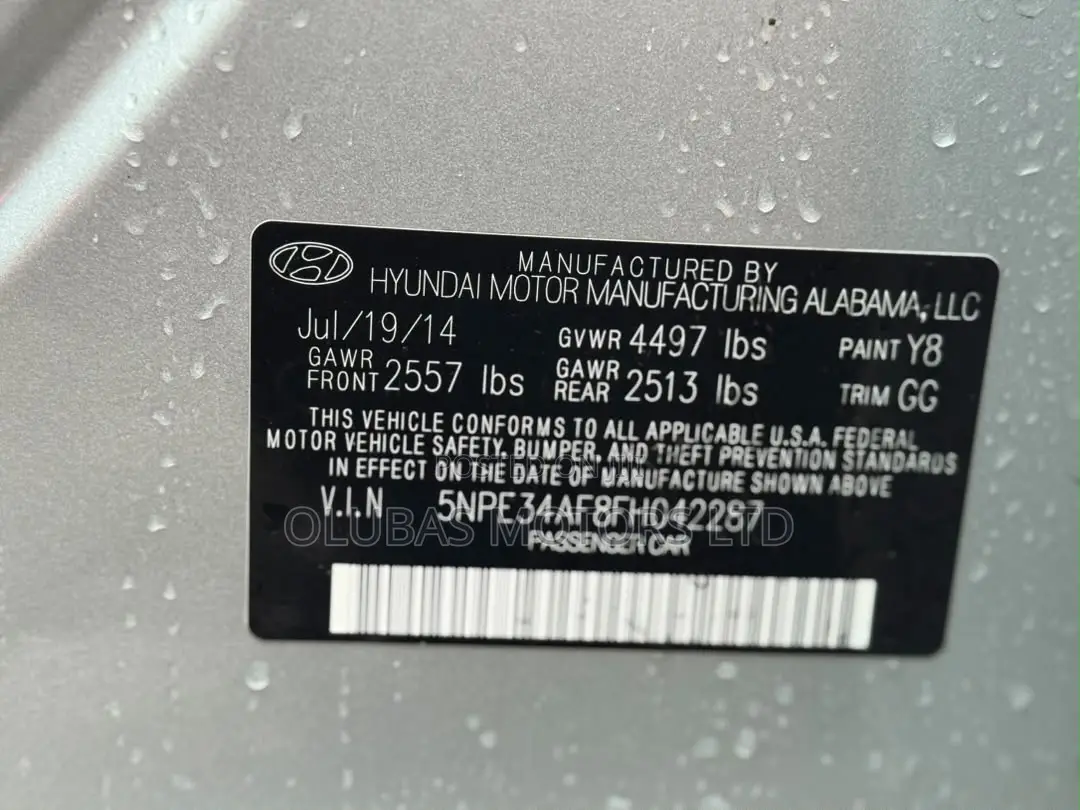 Hyundai Sonata 2014 Silver