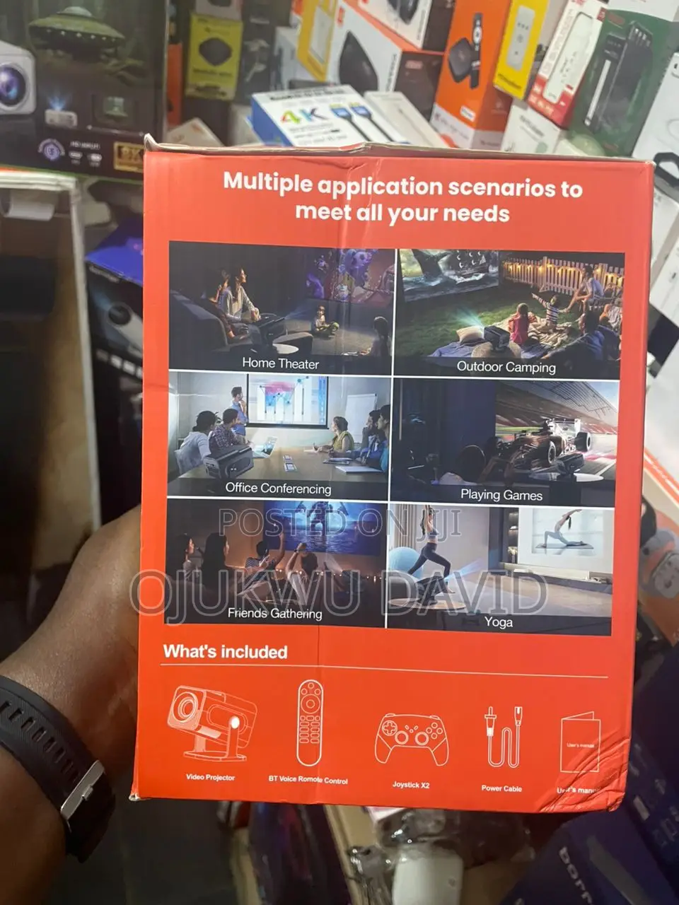 Gaming Smart Projector With 2pcs Xbox Controller Wireless Pad