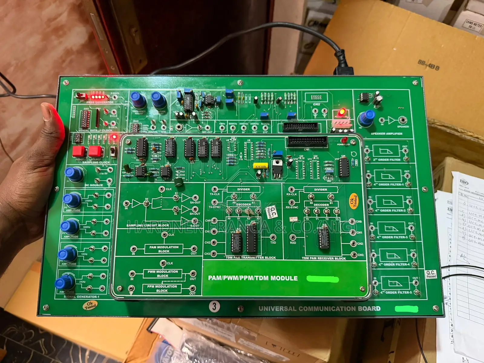 Pam/PWM/PPM/TDM Communication Trainer