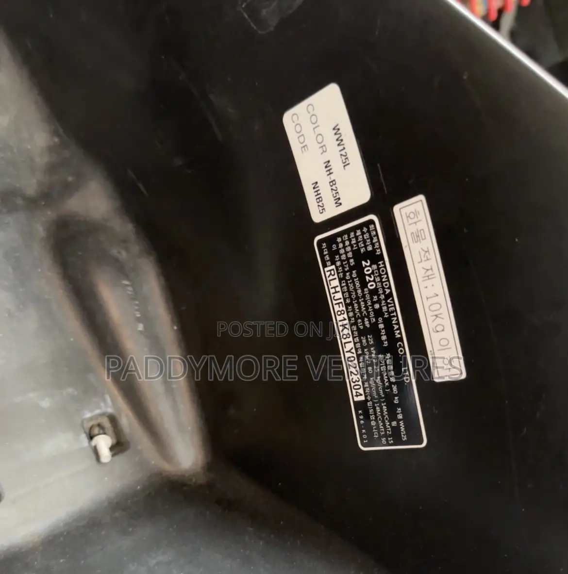 Honda 2020 Black