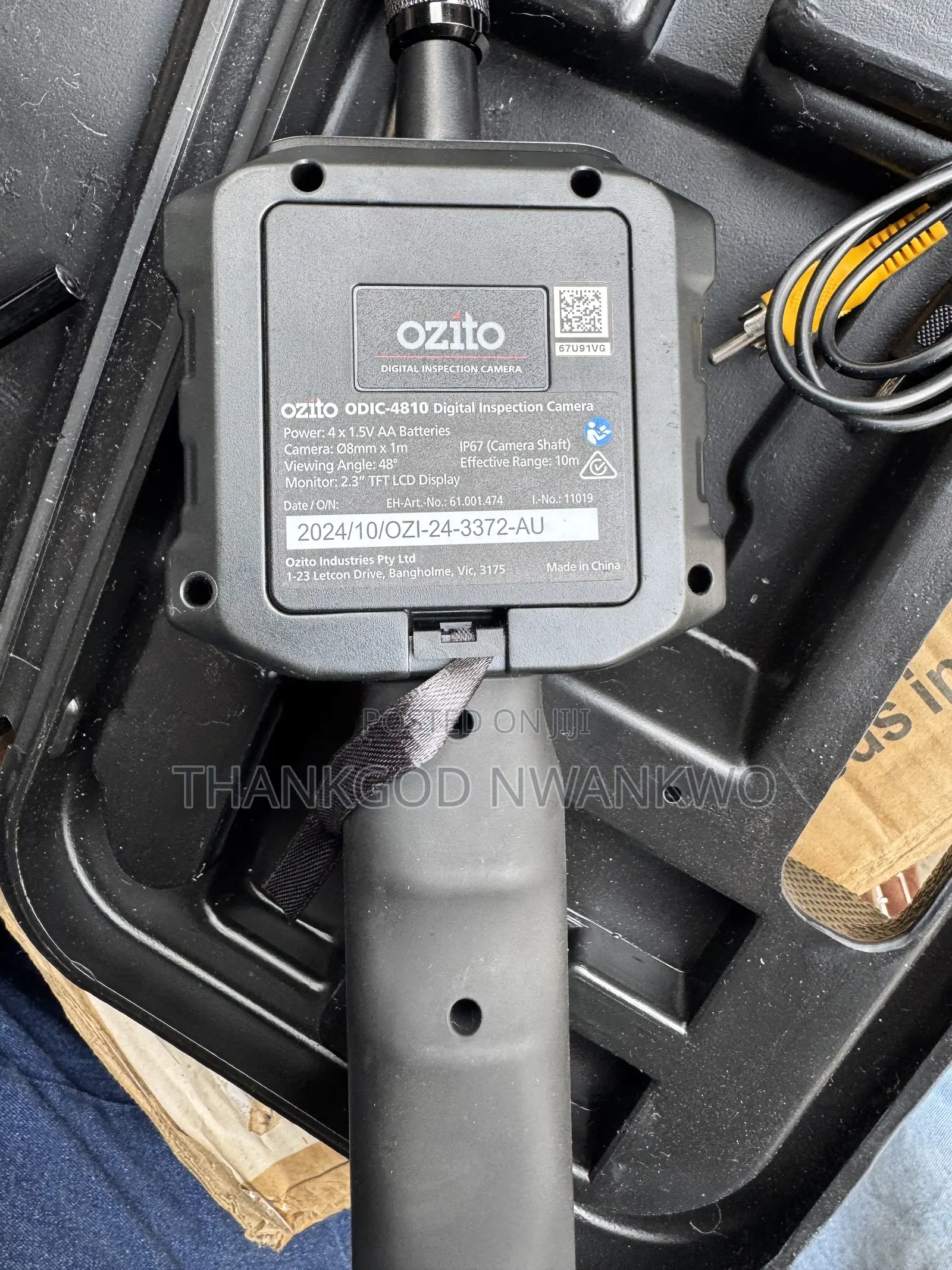 Ozito Ø8mm X 1m Digital Inspection Camera Odic-4810