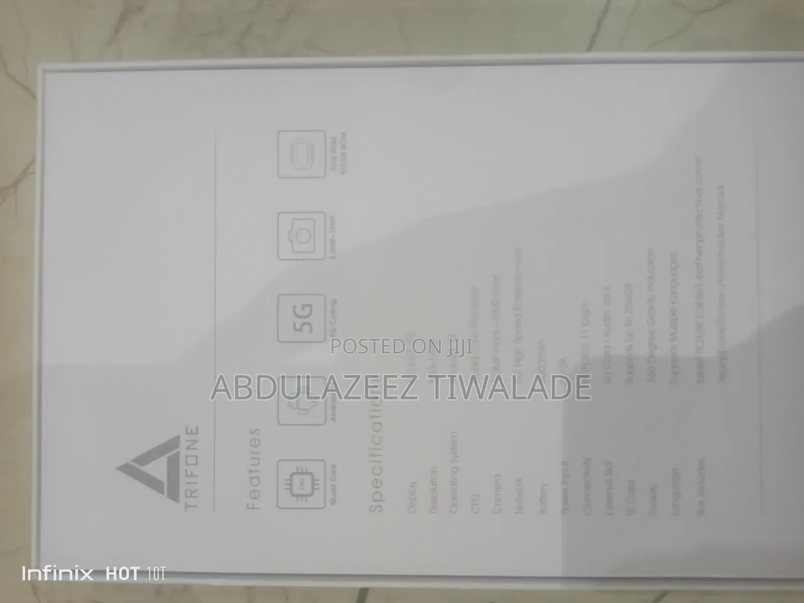 New Trifone X801 Max 512 GB Blue