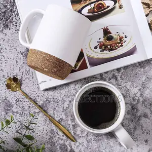 Cork-Base Mug With Cover