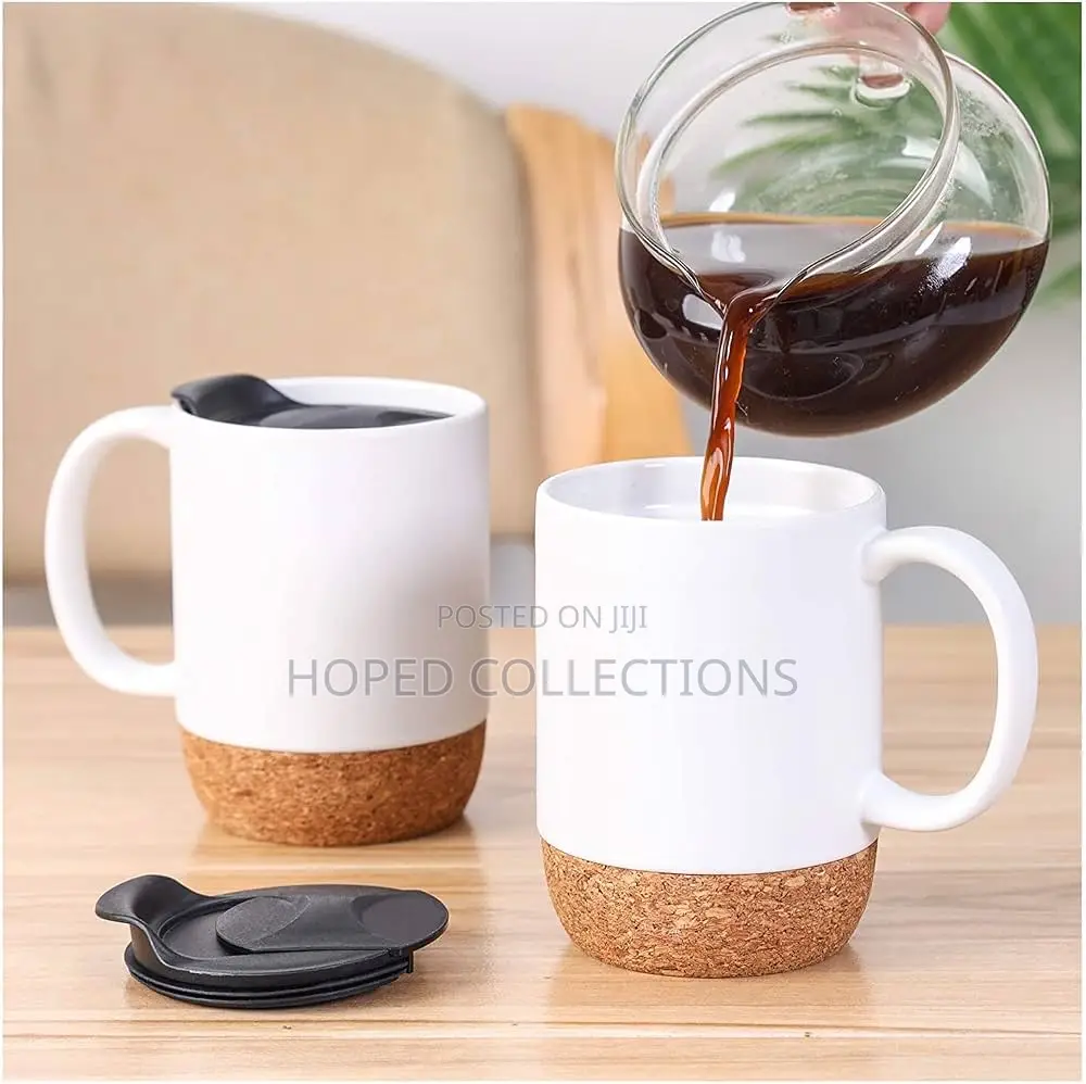 Cork-Base Mug With Cover