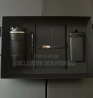 Classic Corporate Gift Set Notebook Thermal Mug Pen and Power Bank